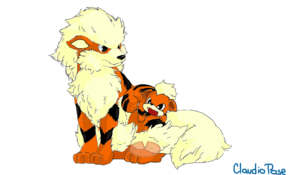 sketch #5113 Growlithe and Arcanine by Kervinzitho del Piero