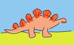sketch #25 Suzzy the stegosaurus