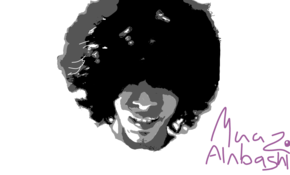 sketch 2459 funky afro