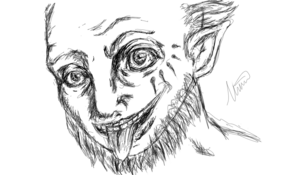 sketch #2620 goblin man