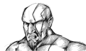 sketch #2765 Kratos by Nassim Nouri