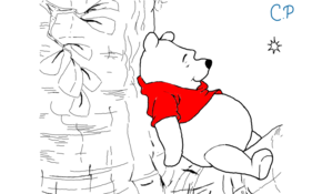 sketch #2919 Winnie the Pooh by Greet Kros-Lolkus