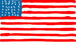 sketch #2996 American Flag