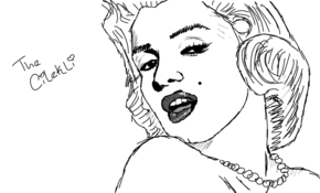 sketch 3058 Marilyn Monroe by Adam Pyszny
