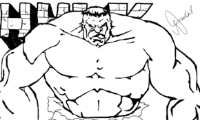 sketch #3127 Hulk  George Lucaz