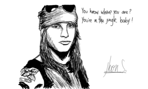 sketch 3166 Axl Rose by Jessie Lightwood