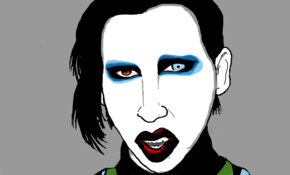 sketch #3774 Marilyn Manson by Junior Silva
