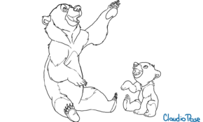 sketch #4471 Brother Bear by Samuel Roberto