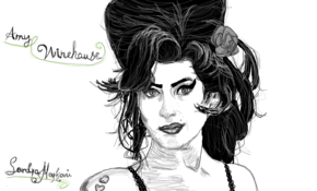 sketch #5040 Amy Winehouse by Timothy Palfreyman