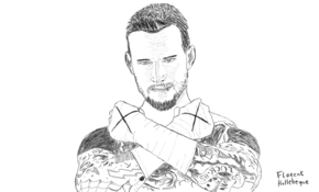 sketch 5085 CM Punk by Luciana Nazar