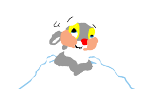 sketch #96754 Thumper playing in the snow.