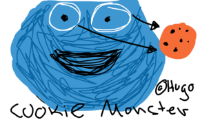 sketch 97058 cookie monster