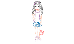 sketch 87468 LEGO FRIEND Emma