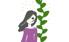 sketch 100857 A girl had the powers to control the wonders of nature