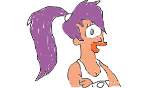 sketch #110082 One Eyed & Purple Haired Leela