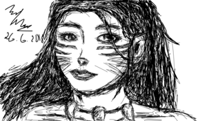 sketch 110412 Tiger Girl By Linh Mai