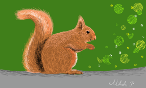 sketch 5094 Squirrel by Mehdi Público