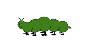 sketch #521 A hungry caterpillar