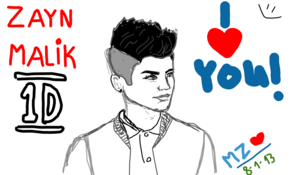 sketch 2460 Zayn Malik of One Direction by sketchmaster