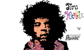 sketch 3431 Jimi Hendrix by Konvicted Rohit