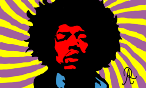 sketch 4493 Jimi Hendrix by Alex Stoun