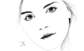 sketch #5361 Emma Watson by Glynis June Williams
