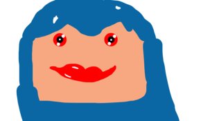 sketch #100444 blued hair girl