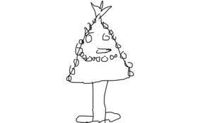 sketch 99514 Smiling Christmas Tree